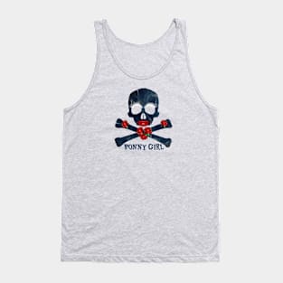 Bonny Pirate Girl, Skull and Crossbones Tank Top